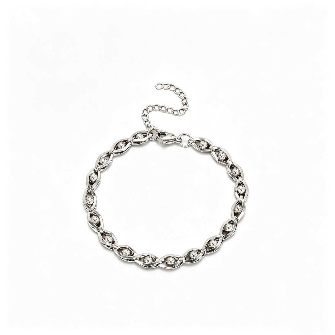 Adjustable Contemporary Link Bracelet Bowlift