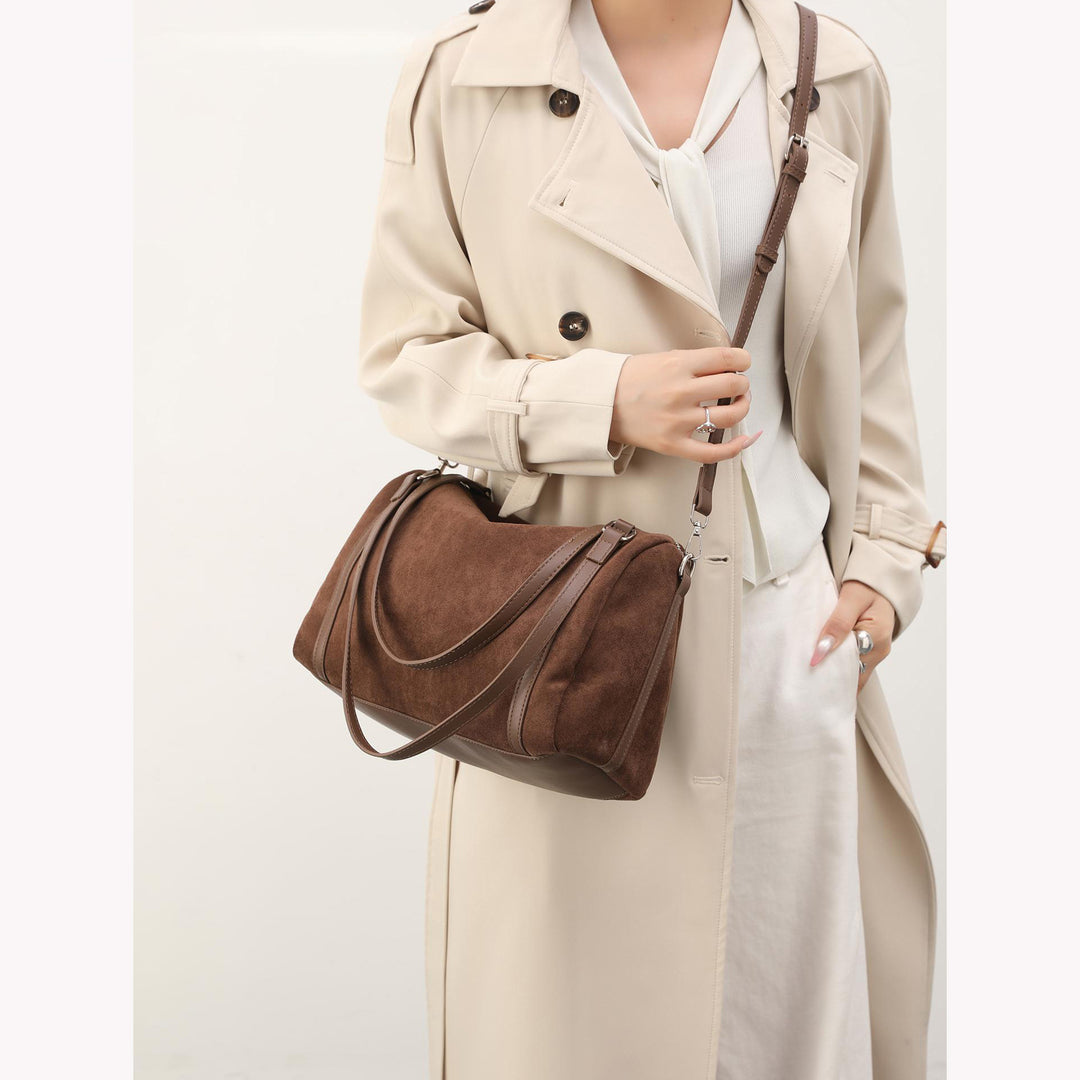 Soft Suede Shoulder Bag Bowlift