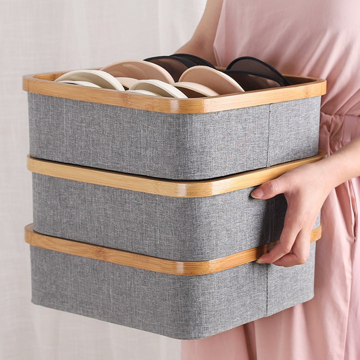 Practical storage basket with compartments Bowlift