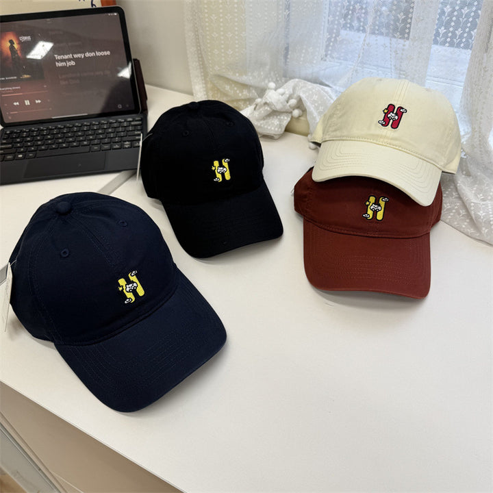 Women's Casual Embroidered Baseball Cap Bowlift
