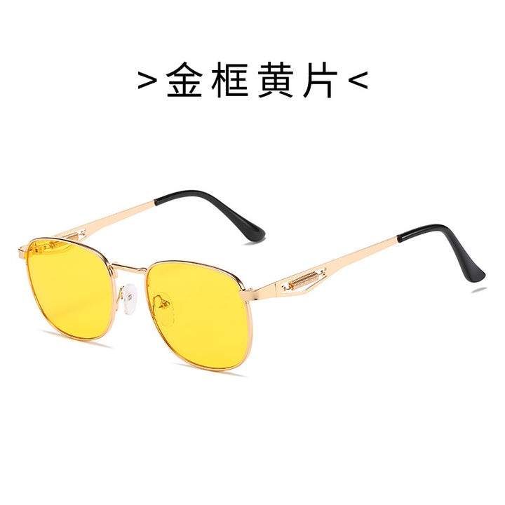 Ladies Fashion Pilot Sunglasses with High-Quality Metal Frame Bowlift