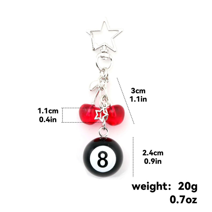 Keychain with Colorful Dice Bowlift