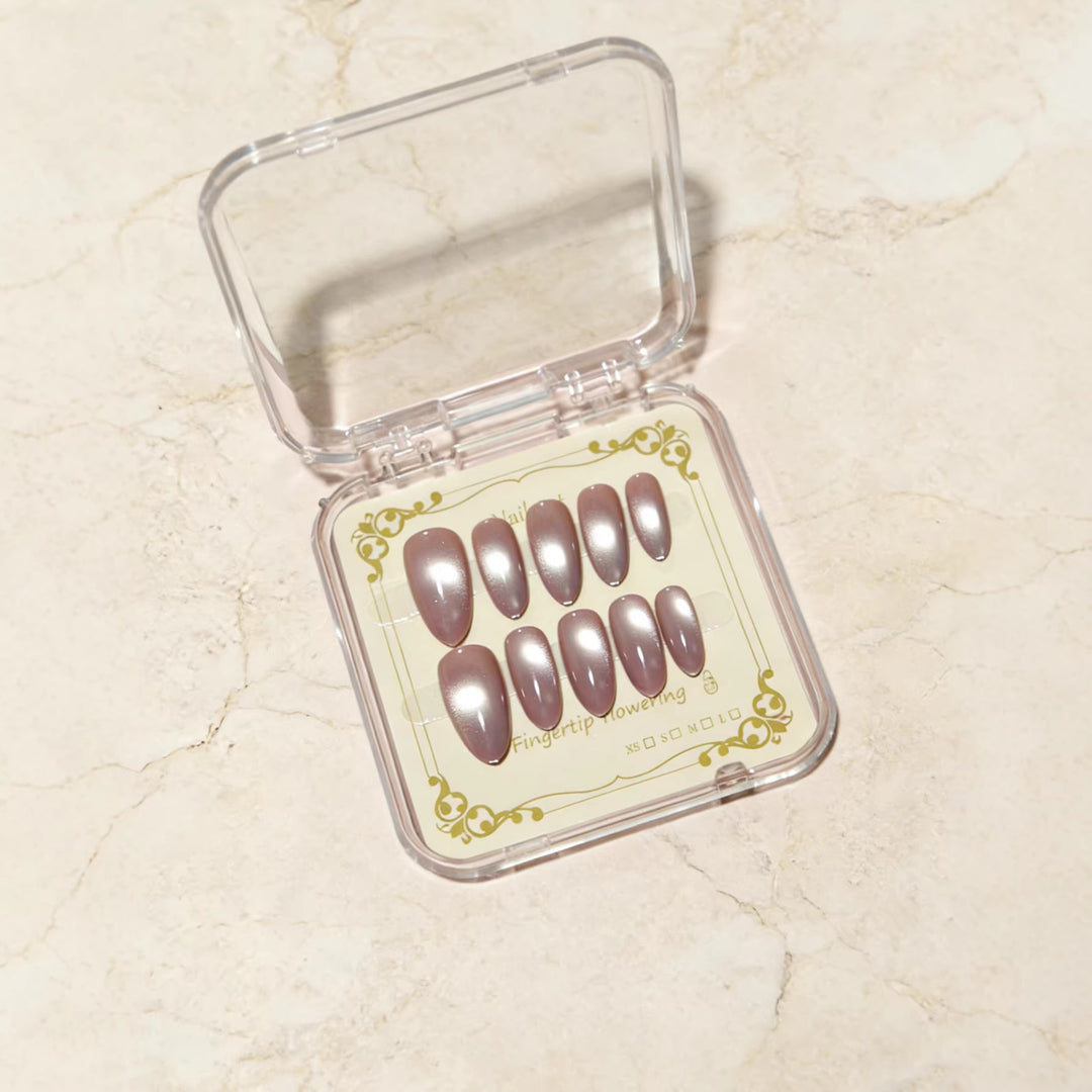 Elegant Stiletto Press-On Nail Art Bowlift