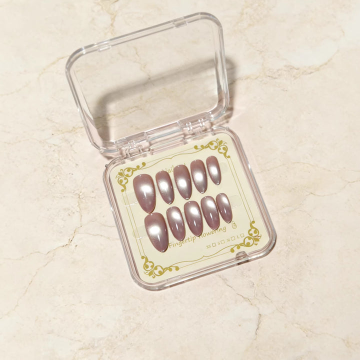 Elegant Stiletto Press-On Nail Art Bowlift