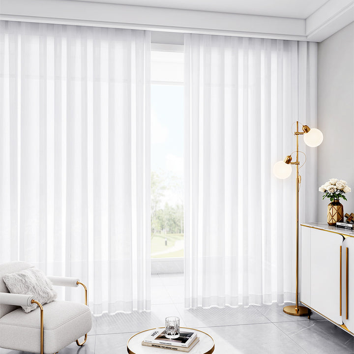Sheer Pleated Window Curtain