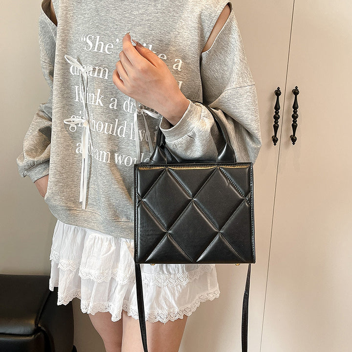 WoQuilted Faux Leather Handheld Tote Bowlift