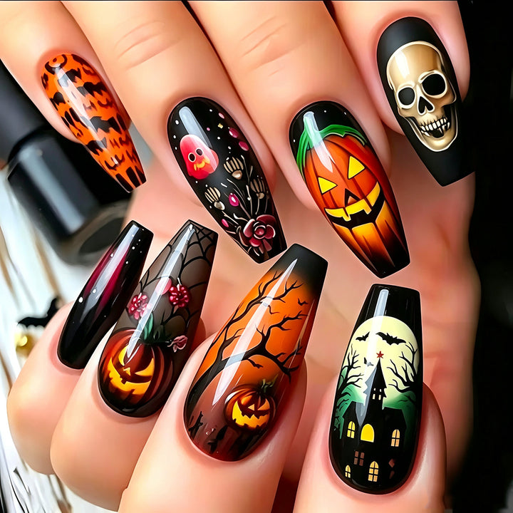 Creative Halloween Nail Art Bowlift