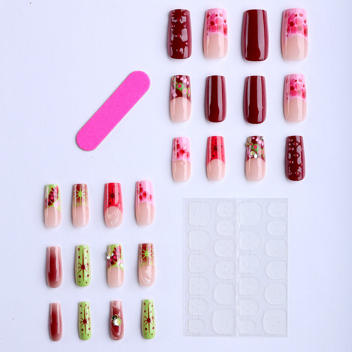 Artistic Decorative Press-On Nail Tips Bowlift