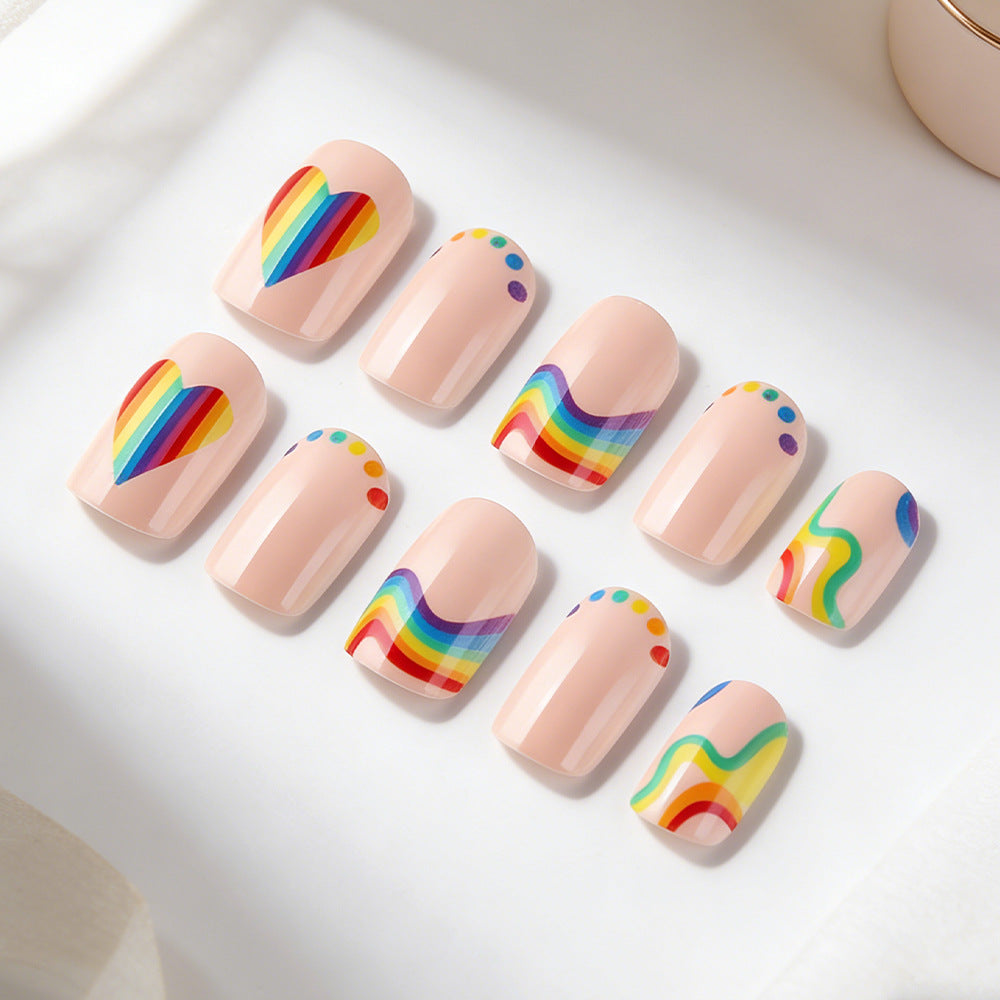 Artistic Rainbow Nail Art Set Bowlift