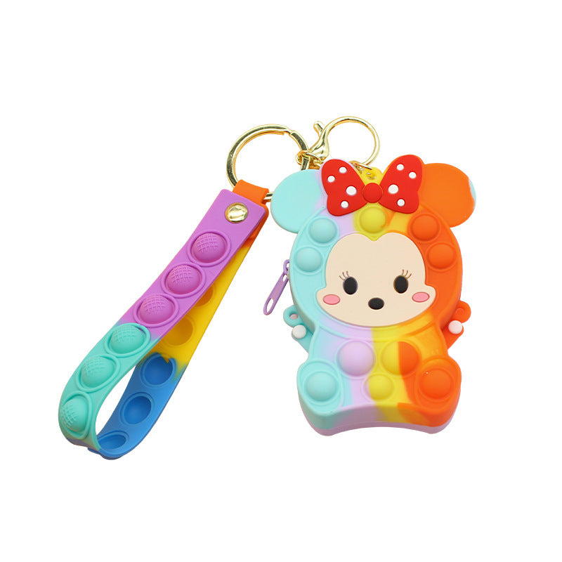 Women's Keychain with Pop It Design Bowlift