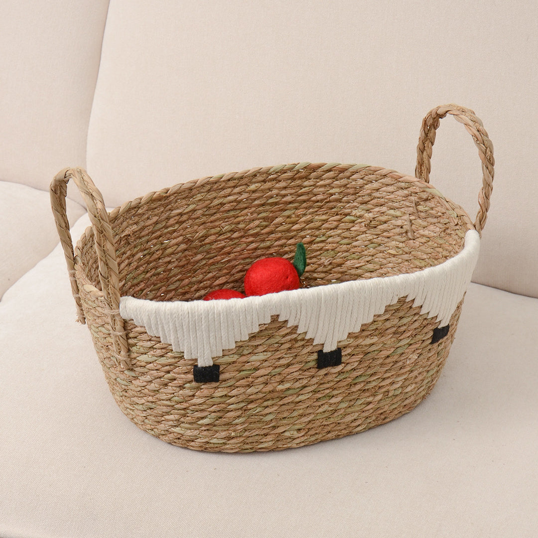 Handwoven decorative basket Bowlift