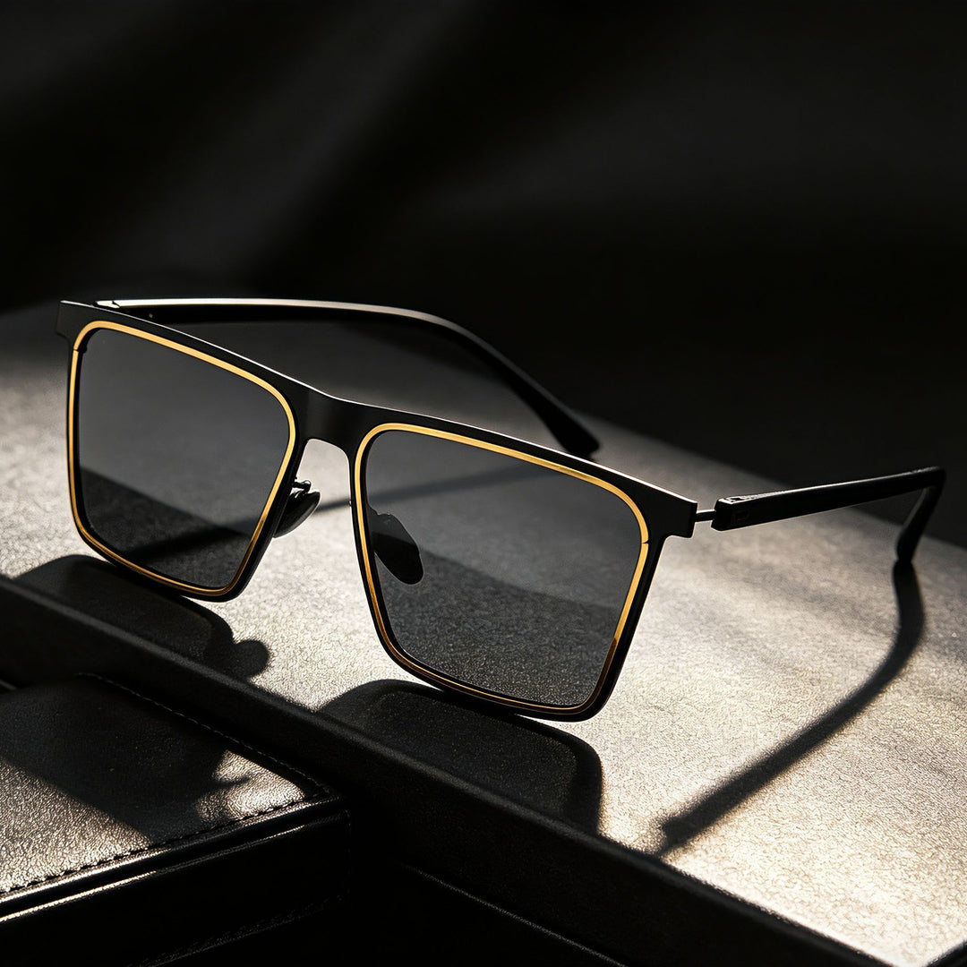 Men's modern rectangular sunglasses Bowlift