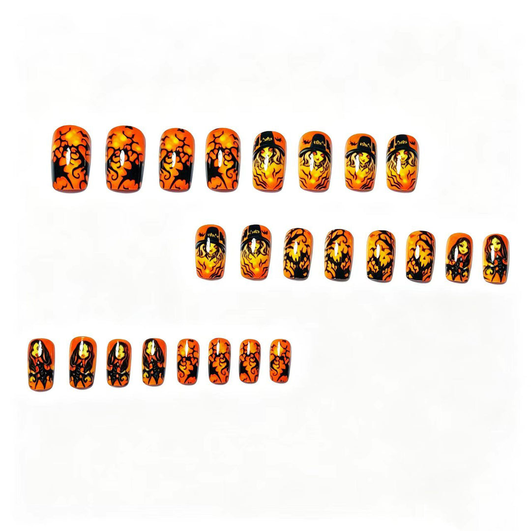 Halloween-Inspired Artistic Nail Art Bowlift