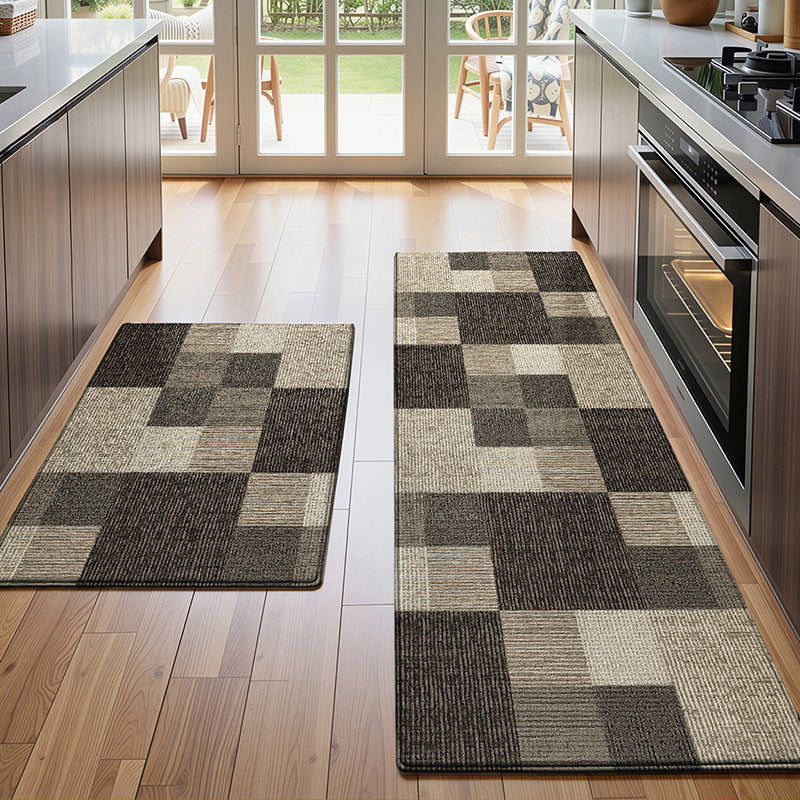 Textured Patterned Kitchen Runner Mat Bowlift
