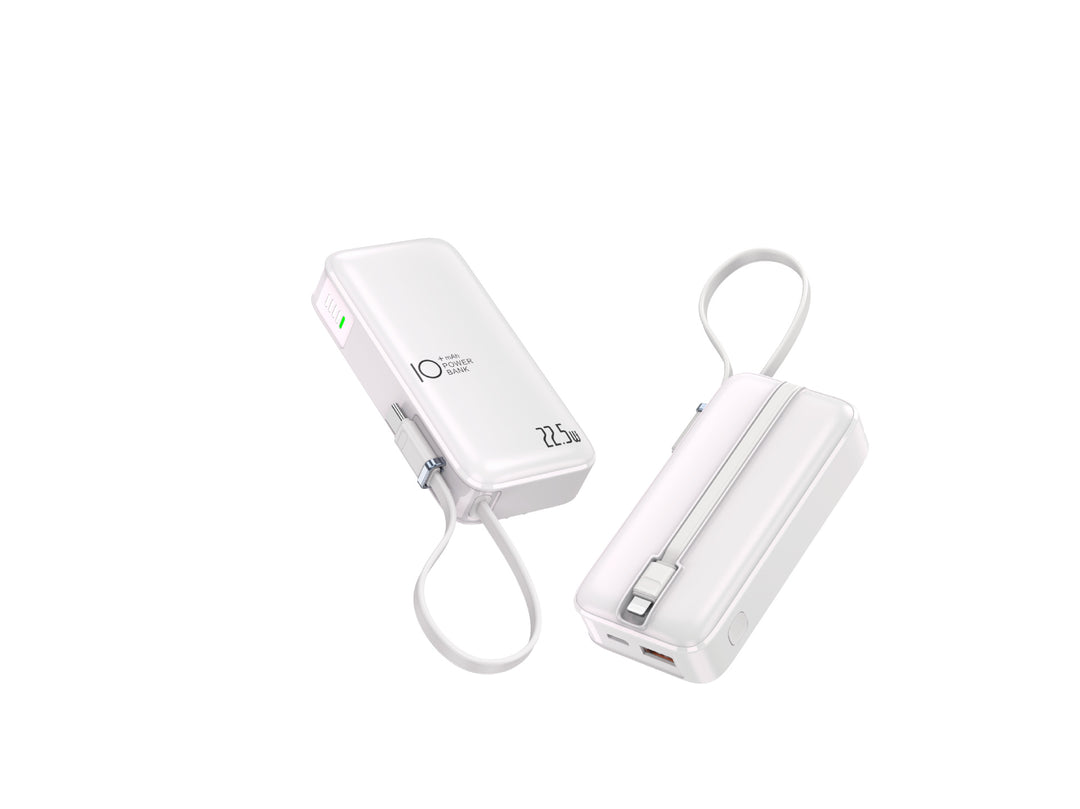 Portable power bank with fast USB-C charging function and integrated LED display Bowlift