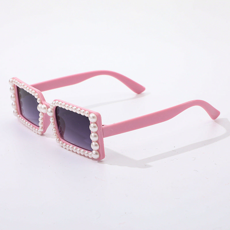 Pearl-Embellished Retro Sunglasses Bowlift