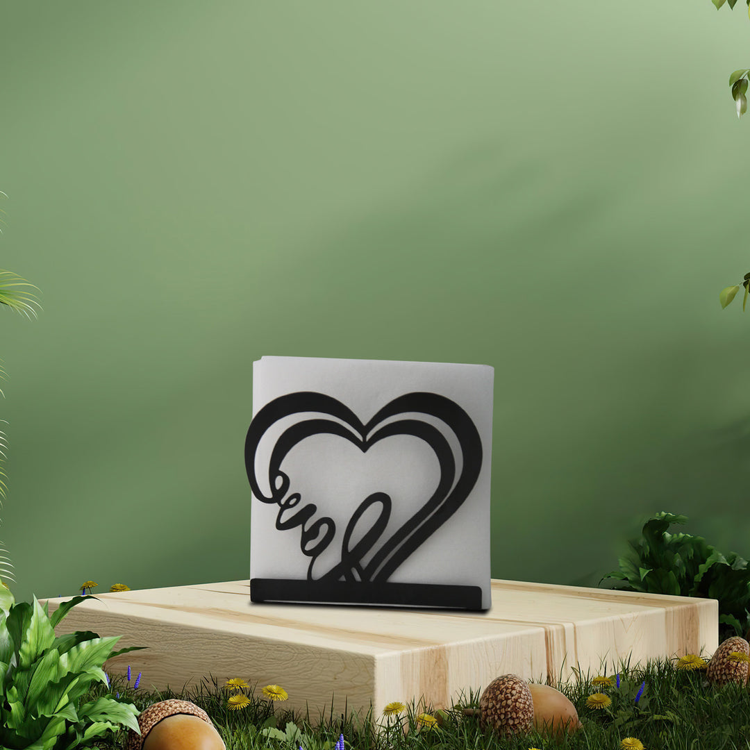 Heart-Shaped Decorative Bookends