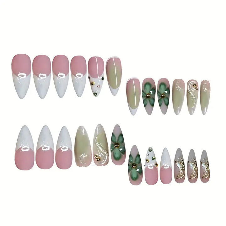 Premium 3D Decorative Press-On Nail Extensions Bowlift