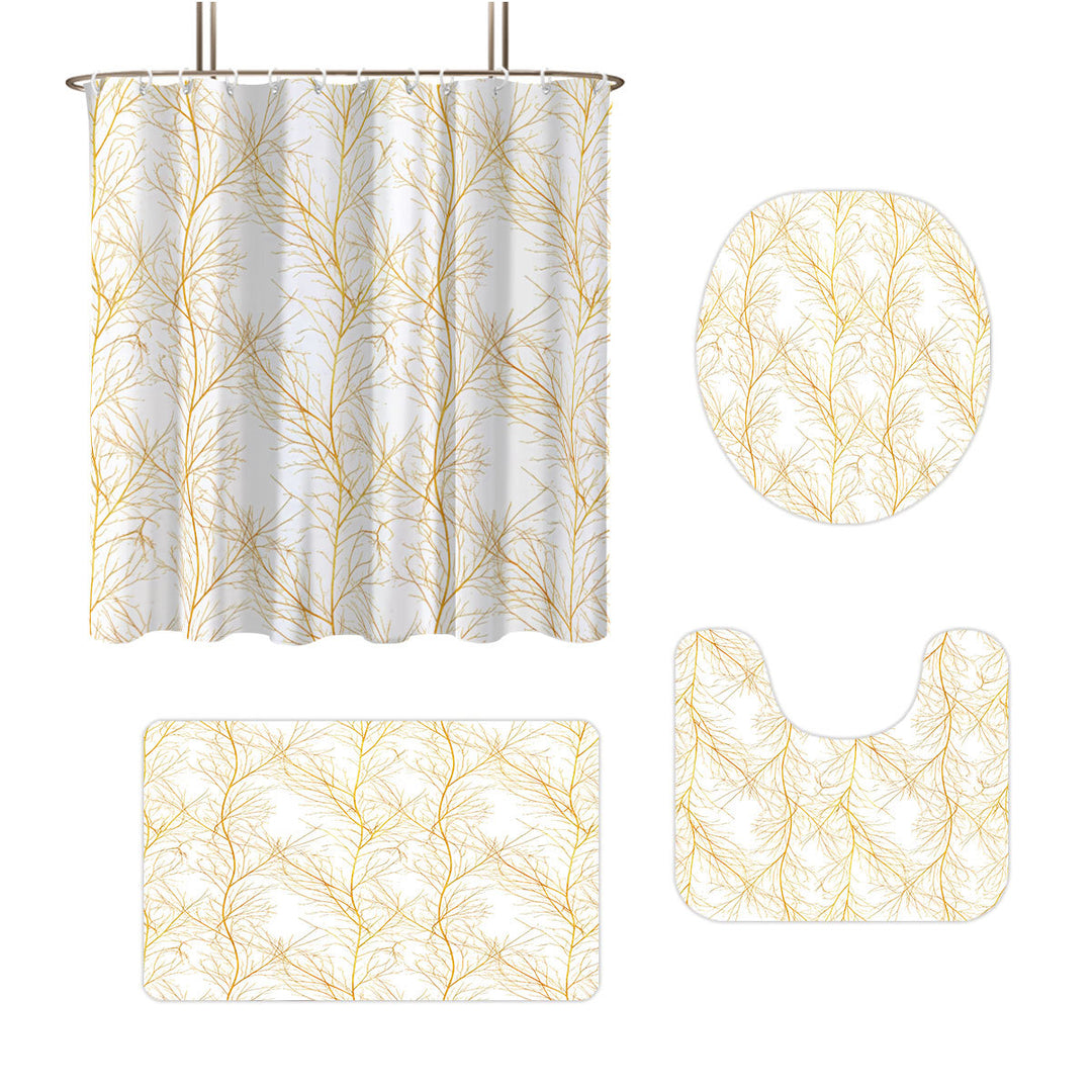 Digital Botanical Bathroom Décor Set Bowlift