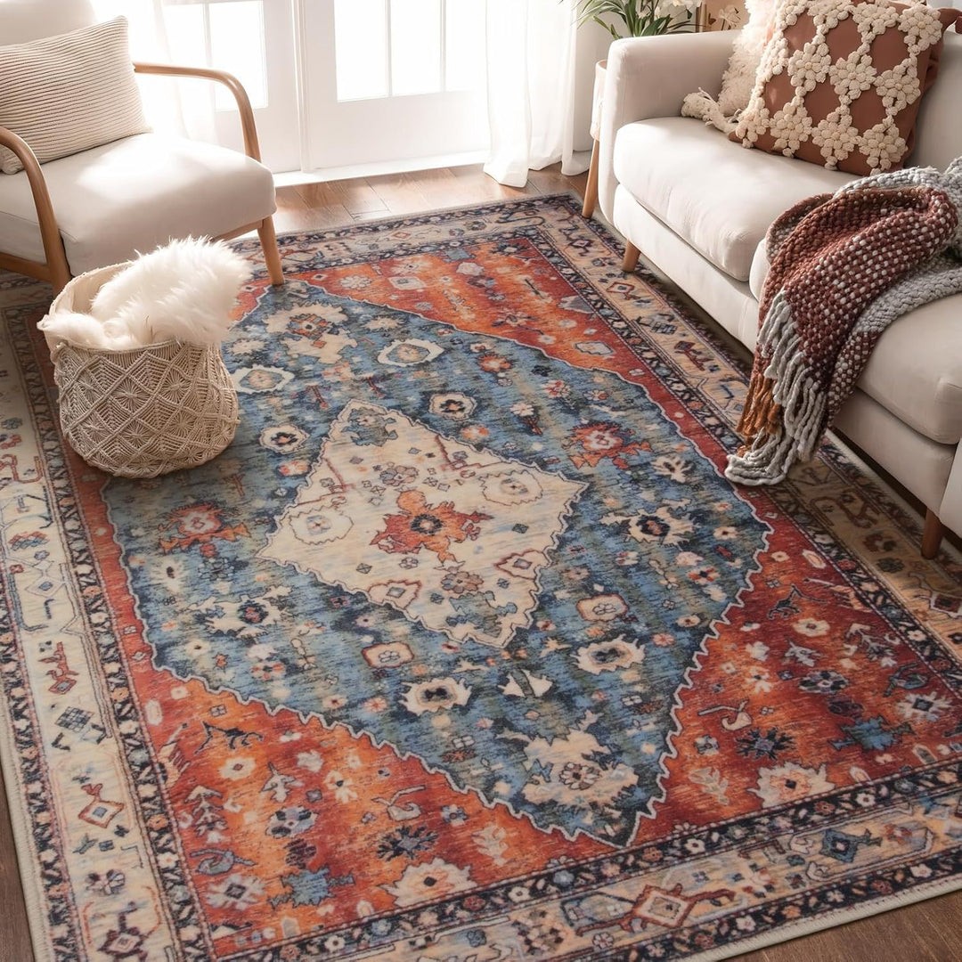 Elegant Vintage-Inspired Area Rug