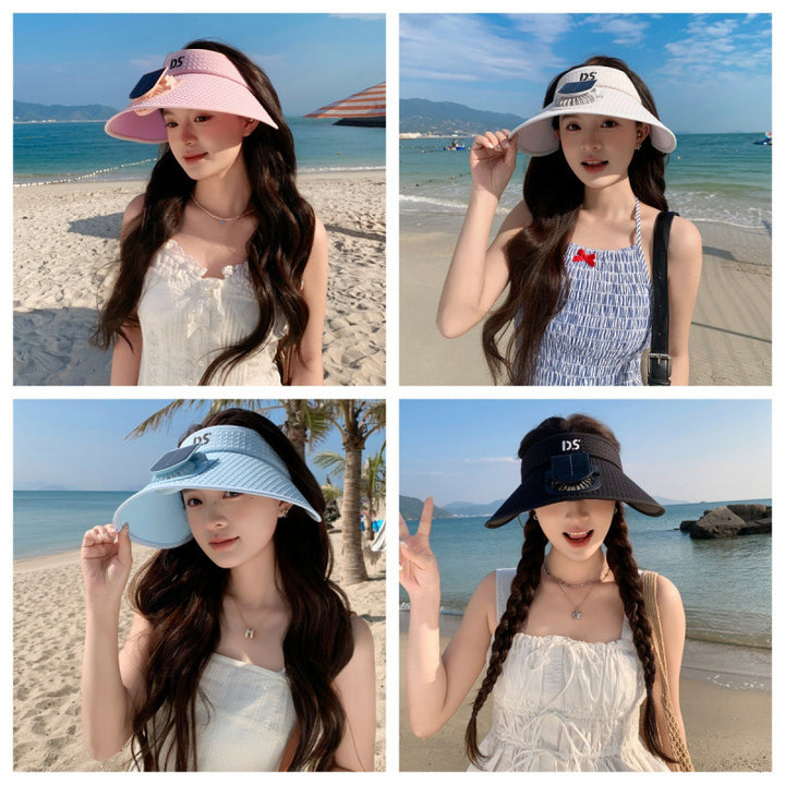 adjustable sun visor with integrated mini fan and UV protection Bowlift