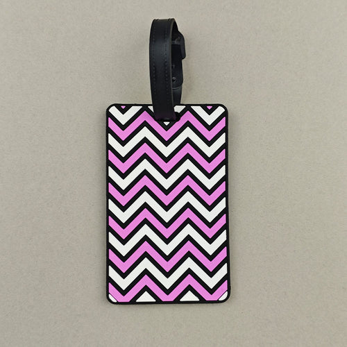 Unisex Chevron Pattern Travel Luggage Tag Bowlift