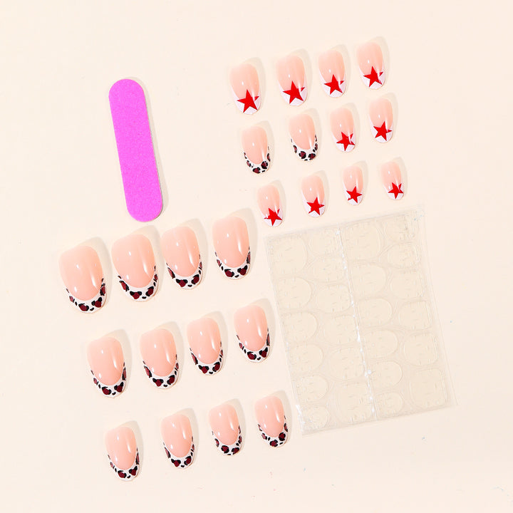 Chic Star and Animal Print Nail Art Set Bowlift
