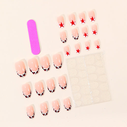 Chic Star and Animal Print Nail Art Set Bowlift