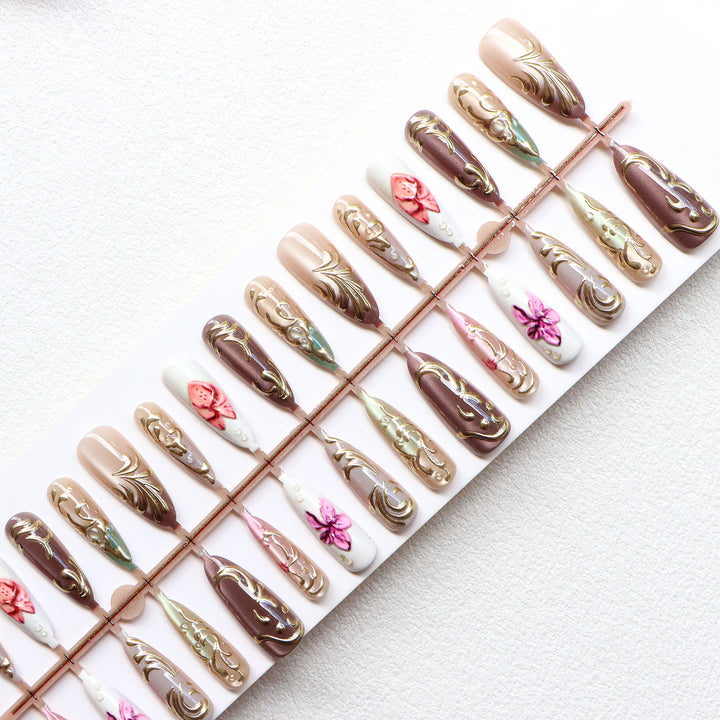 Artistic Gel Nail Design Bowlift