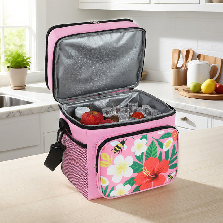 Insulated picnic cooler bag with stylish floral design Bowlift