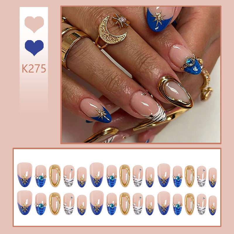 Artistic art nails with elegant accents Bowlift