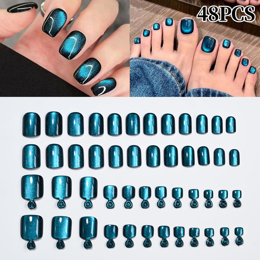 Premium Glossy Press-On Nail Tips Set Bowlift