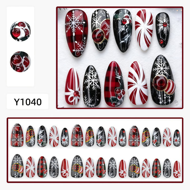Christmas Art Nails in Festive Design Bowlift