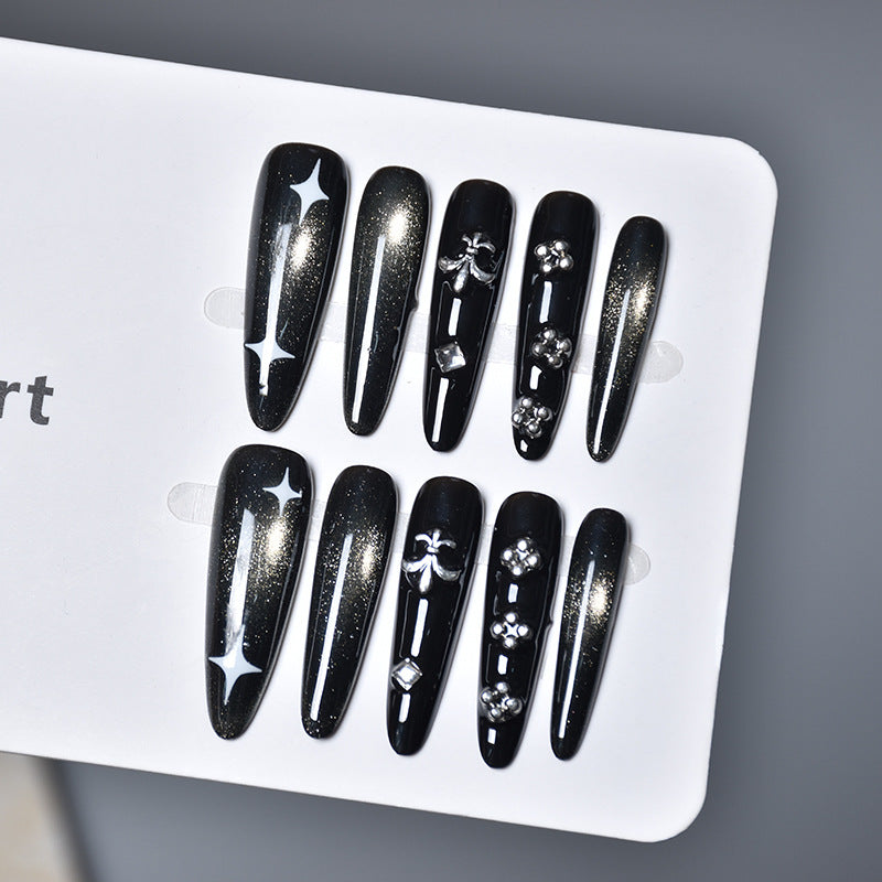 Glamorous Decorative Press-On Nail Art Bowlift