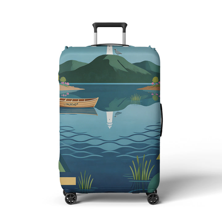 Women's suitcase cover with atmospheric landscape design Bowlift