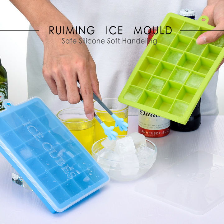 Flexible Silicone Ice Cube Tray Bowlift