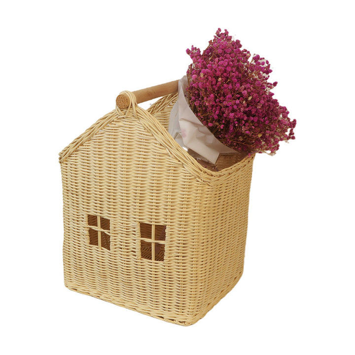 Playful storage basket in the shape of a house Bowlift