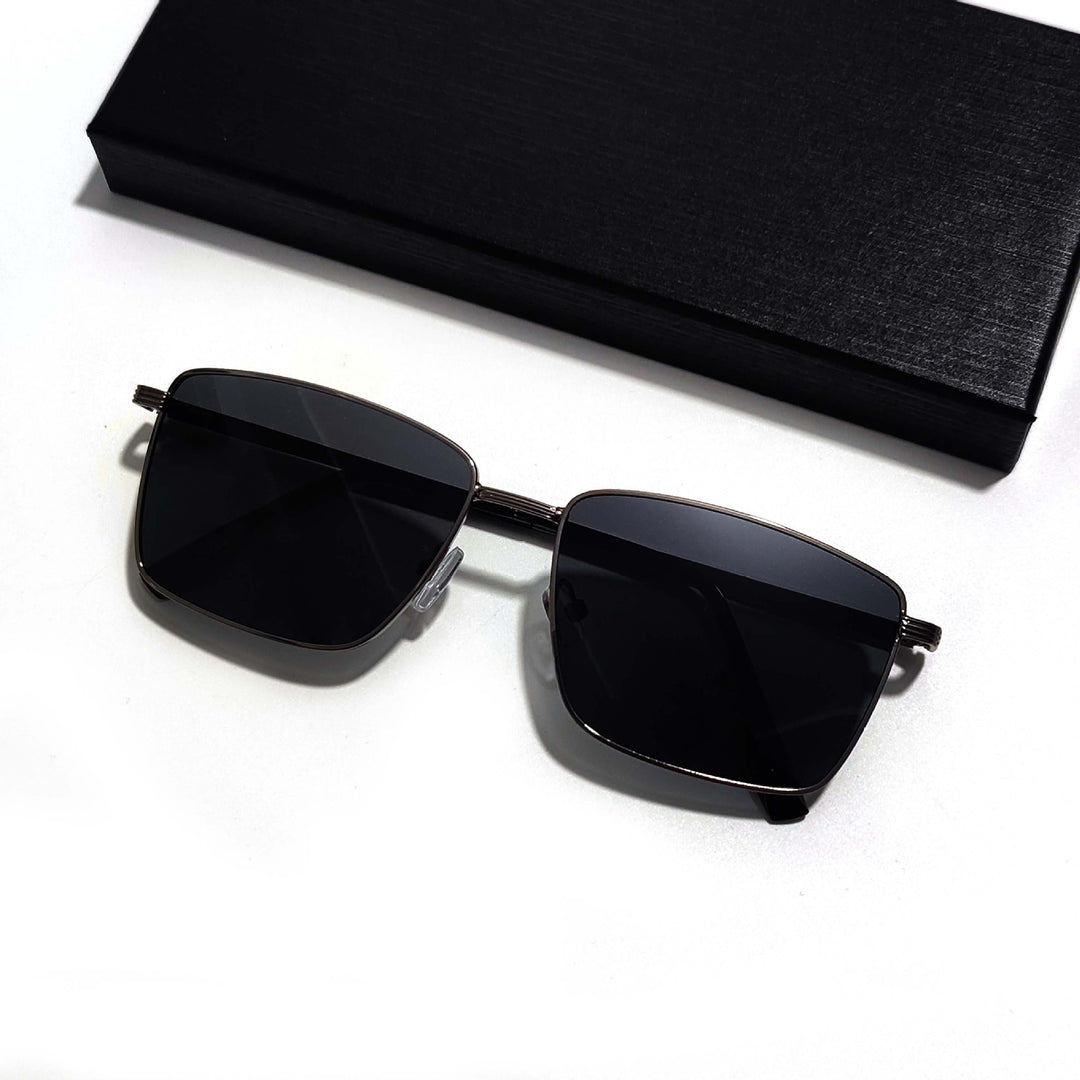 Men's fashionable square sunglasses with UV protection and ergonomic temples Bowlift