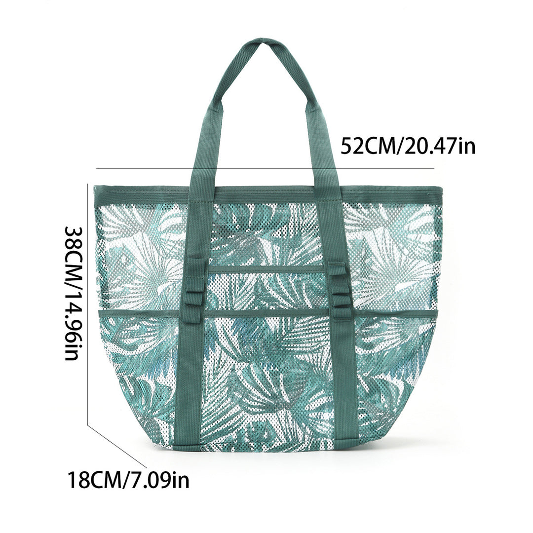 Practical Beach Bag in Airy Mesh Design Bowlift