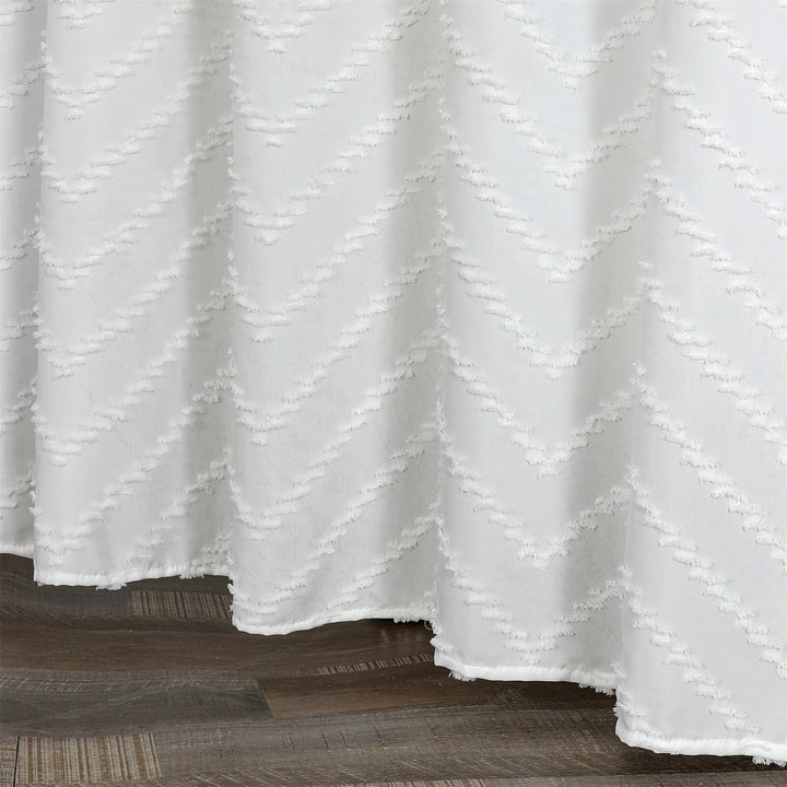 Textured Design Window Curtain Bowlift