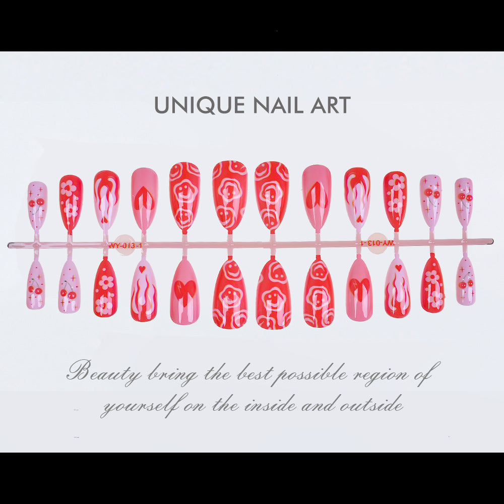 Artistic Press-On Nail Design Set Bowlift