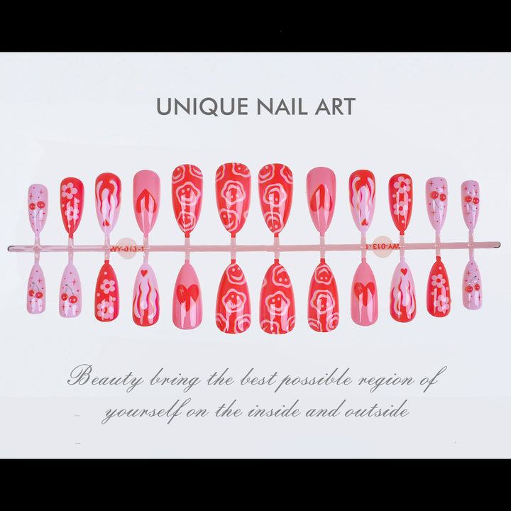 Artistic Press-On Nail Design Set Bowlift