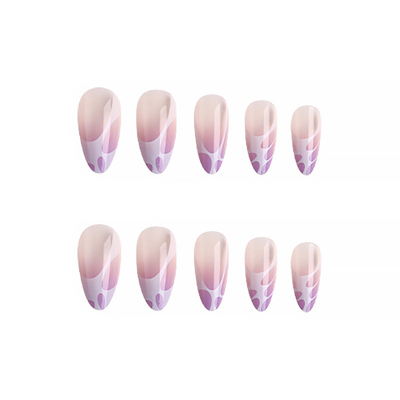 Artistic nail tips with elegant pattern Bowlift