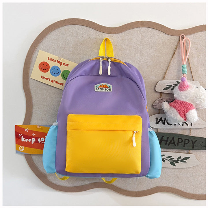 Trendy Color-Blocked Backpack
