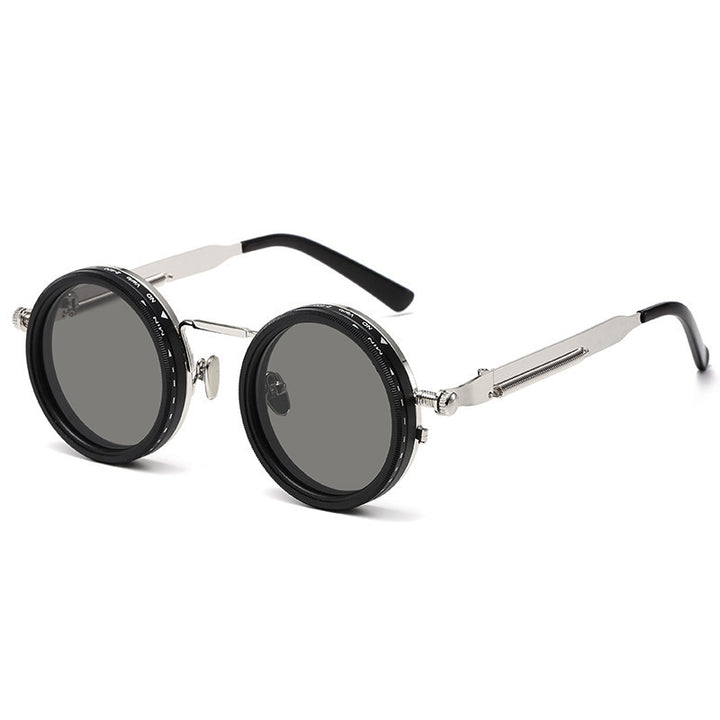 Ladies vintage inspired round sunglasses with unique frame Bowlift