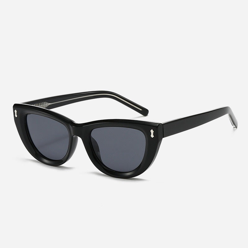 Women's Cat-Eye sunglasses with transparent frame and brown lenses Bowlift