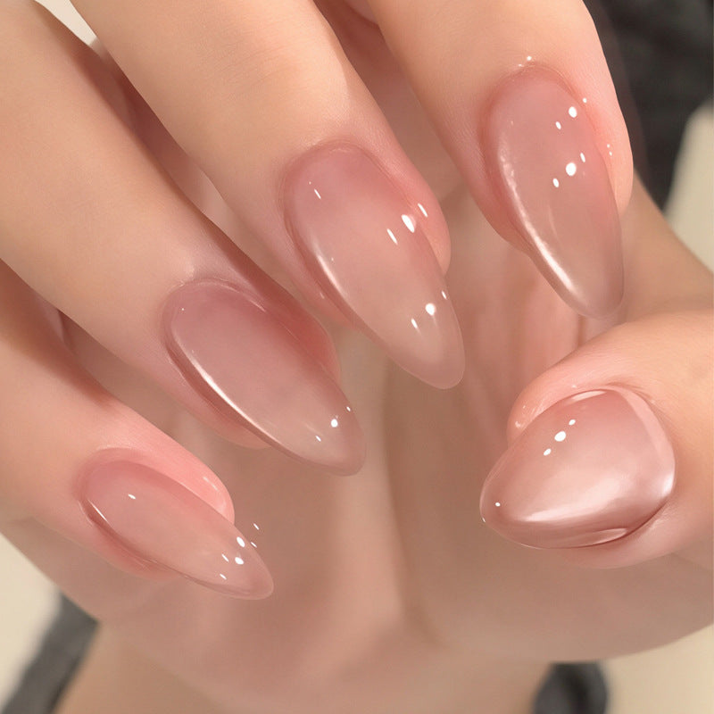 Elegant Glossy Long-Lasting Press-On Nails Bowlift