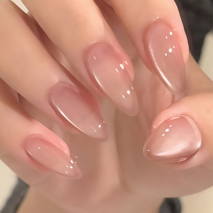 Elegant Glossy Long-Lasting Press-On Nails Bowlift