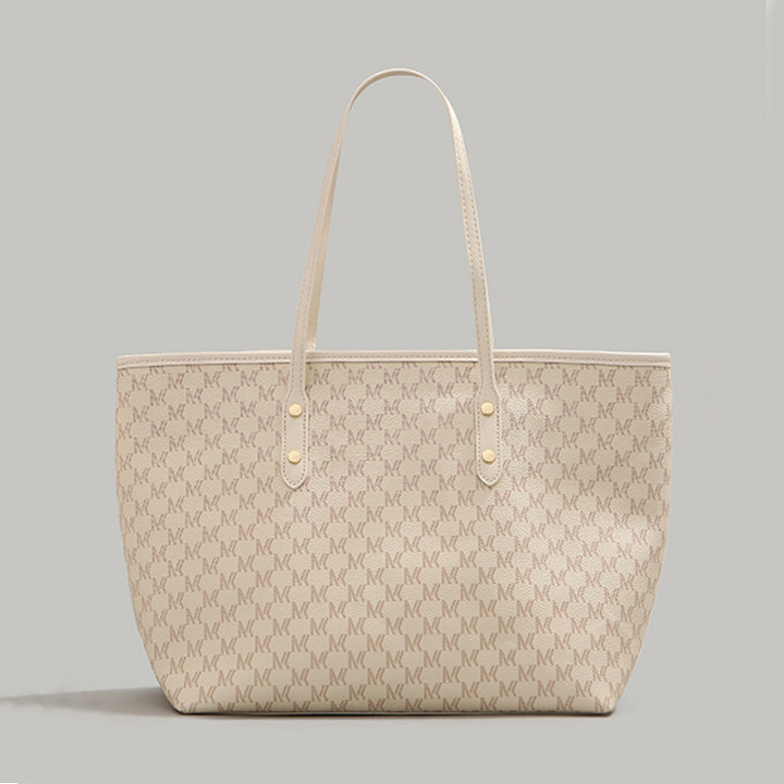 Elegant Symbol-Patterned Tote Bag Bowlift