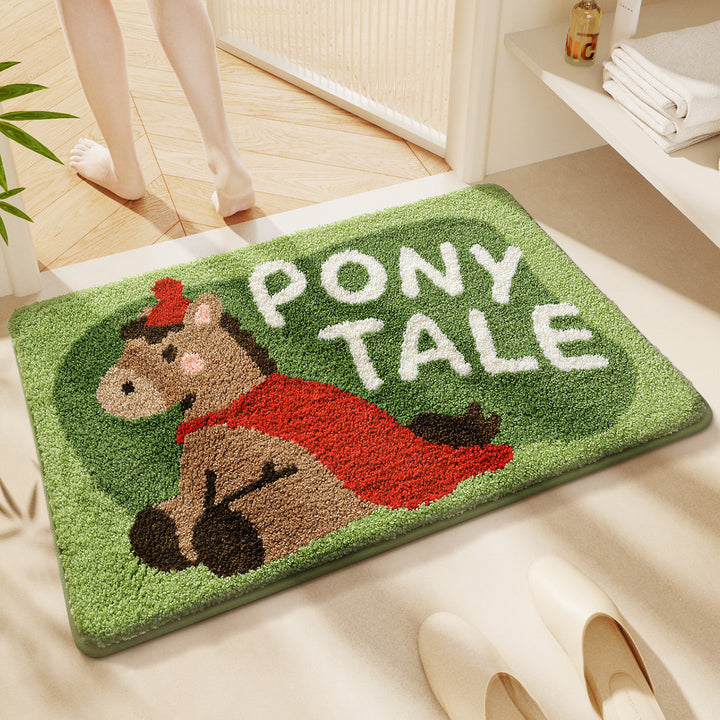 Cute Cartoon Cat Bath Rug Bowlift